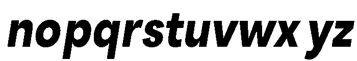 Santhor Bold Condensed Slant Font LOWERCASE