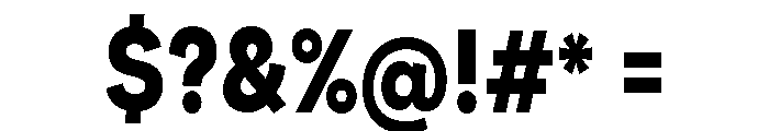 Santhor Bold Condensed Font OTHER CHARS