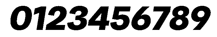 Santhor Bold Expanded Slant Font OTHER CHARS