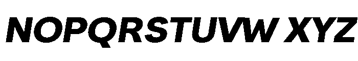 Santhor Bold Expanded Slant Font UPPERCASE