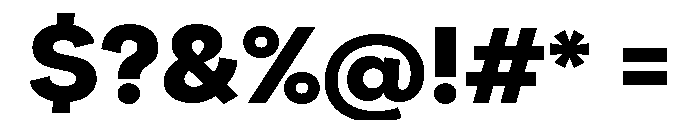 Santhor Bold Expanded Font OTHER CHARS