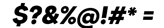 Santhor Bold SemExp Slant Font OTHER CHARS