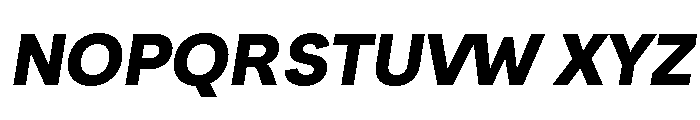 Santhor Bold SemExp Slant Font UPPERCASE