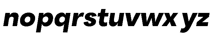 Santhor Bold SemExp Slant Font LOWERCASE