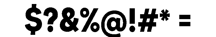 Santhor Bold Semi Condensed Font OTHER CHARS