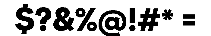 Santhor Bold Semi Expanded Font OTHER CHARS