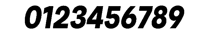 Santhor Bold SemiCond Slant Font OTHER CHARS