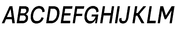 Santhor Condensed Slant Font UPPERCASE