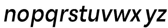 Santhor Condensed Slant Font LOWERCASE