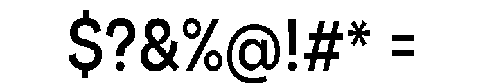 Santhor Condensed Font OTHER CHARS