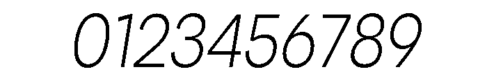 Santhor ExtLt Cond Slant Font OTHER CHARS