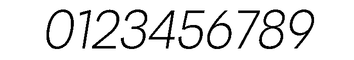 Santhor ExtLt SemiCond Slant Font OTHER CHARS