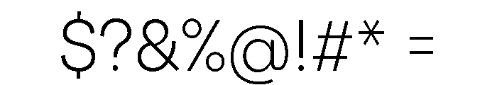 Santhor ExtLt SemiCond Font OTHER CHARS