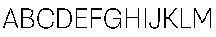Santhor ExtLt SemiCond Font UPPERCASE