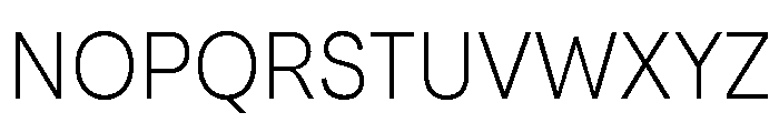 Santhor ExtLt SemiCond Font UPPERCASE
