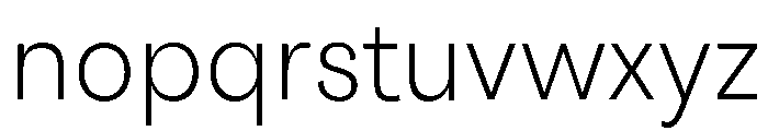 Santhor ExtLt SemiCond Font LOWERCASE