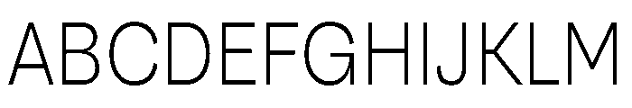 Santhor Extra Light Condensed Font UPPERCASE