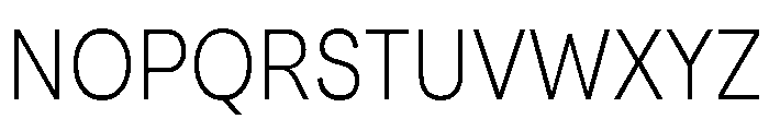 Santhor Extra Light Condensed Font UPPERCASE