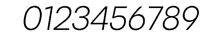 Santhor Extra Light Slant Font OTHER CHARS