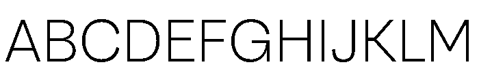Santhor Extra Light Font UPPERCASE