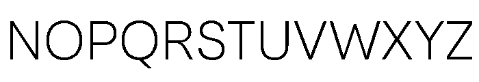 Santhor Extra Light Font UPPERCASE