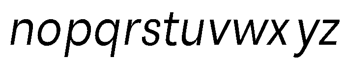 Santhor Light Condensed Slant Font LOWERCASE