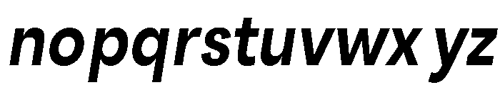 Santhor SemBd Cond Slant Font LOWERCASE