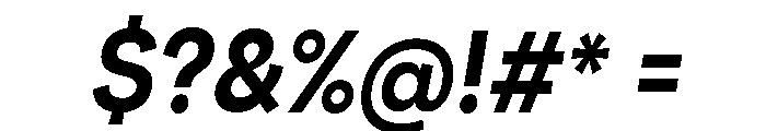 Santhor SemBd SemiCond Slant Font OTHER CHARS