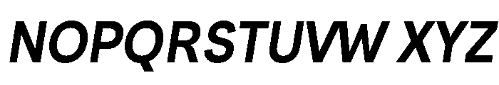 Santhor SemBd SemiCond Slant Font UPPERCASE