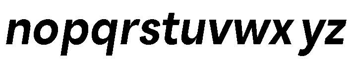 Santhor SemBd SemiCond Slant Font LOWERCASE