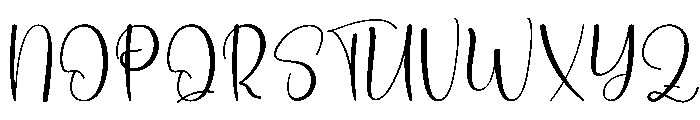 Santiago Honeymoon Font UPPERCASE