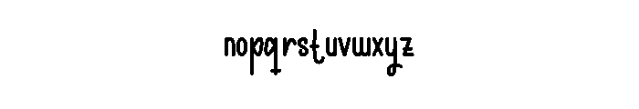 Santiago Staycation Font LOWERCASE