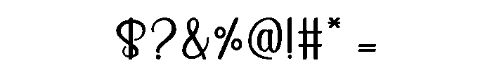 Santoria Regular Font OTHER CHARS