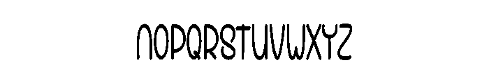 Santorini Beans Font UPPERCASE