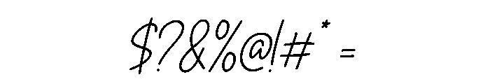 Santorio Italic Font OTHER CHARS