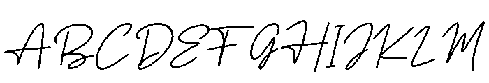 Santorio Italic Font UPPERCASE