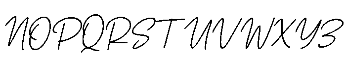 Santorio Italic Font UPPERCASE