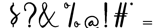 Saphina Journie Font OTHER CHARS
