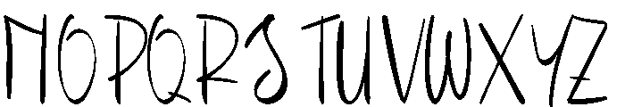 Saphina Journie Font UPPERCASE