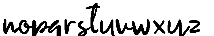 Saphina Journie Font LOWERCASE