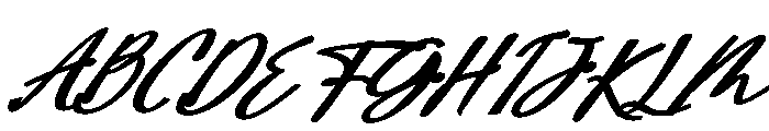 SapphireScript Font UPPERCASE