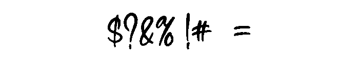 Sarphine Font OTHER CHARS