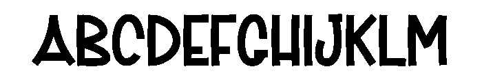 Sartastic Font UPPERCASE
