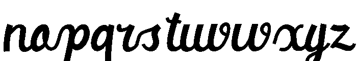 SasmitaBold-Bold Font LOWERCASE