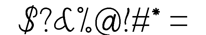 SasmitaExtraLight Font OTHER CHARS