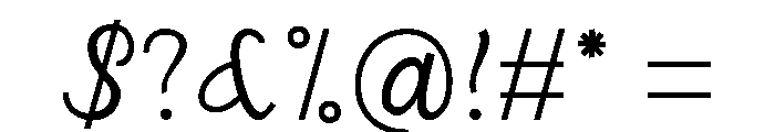SasmitaLight Font OTHER CHARS