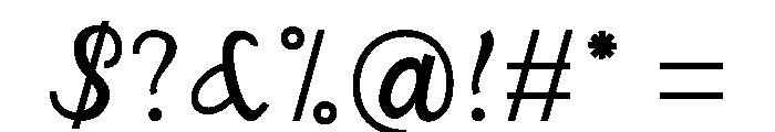 SasmitaMedium Font OTHER CHARS
