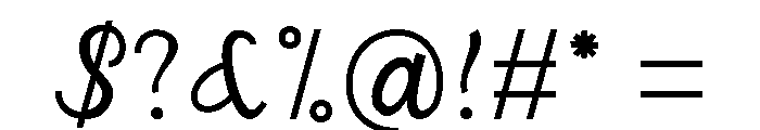 SasmitaRegular Font OTHER CHARS