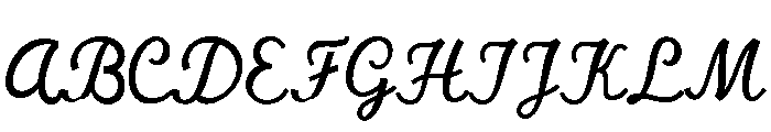 SasmitaRegular Font UPPERCASE