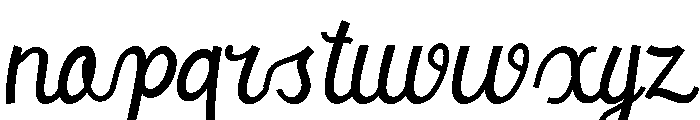 SasmitaRegular Font LOWERCASE